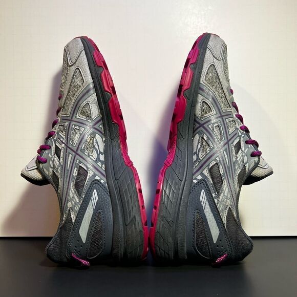 Womens ASICS Gel Venture 6 Gray Running Shoes / Size 9 - Picture 8 of 11